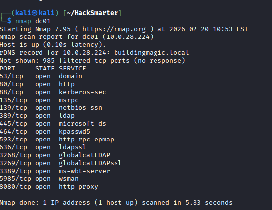 Nmap Scan